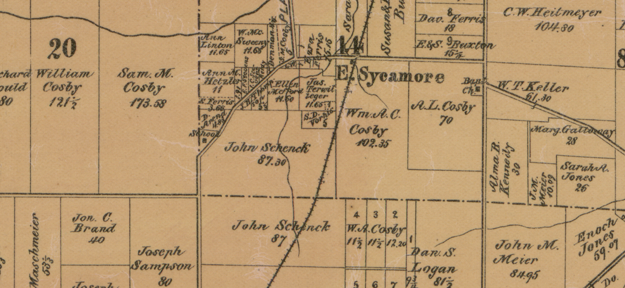 John Henry Thompson bought land from John Schenck.