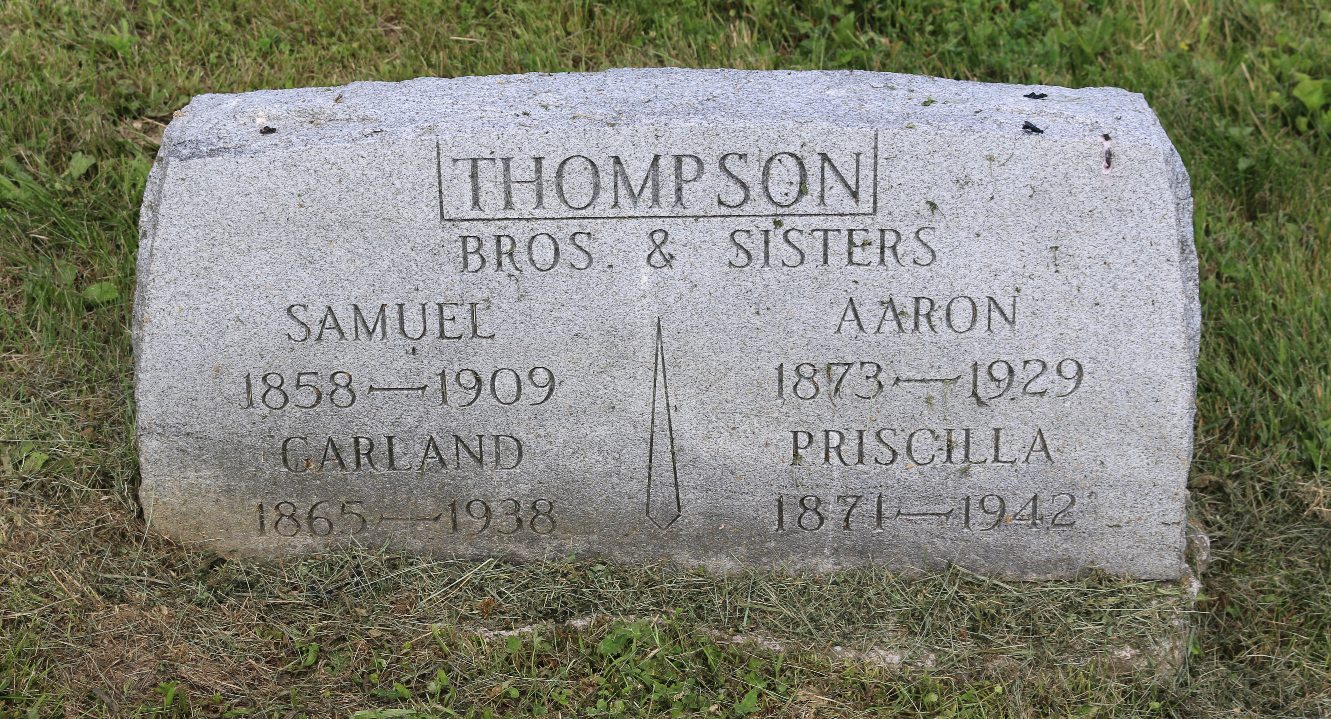 Priscilla Ann Thompson's gravestone